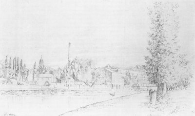 View of Pontoise by Camille Jacob Pissarro